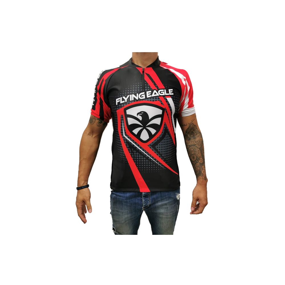 FLYING EAGLE LICRA JERSEY RED-BLACK